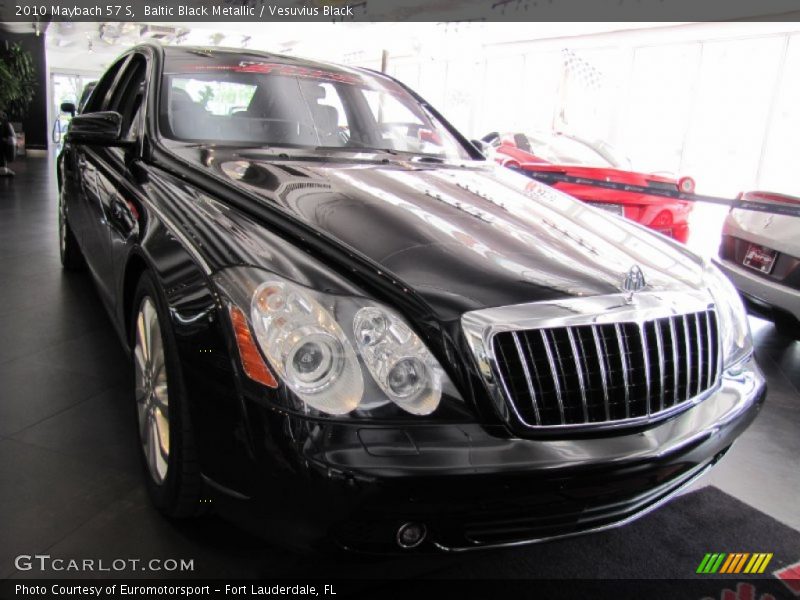Baltic Black Metallic / Vesuvius Black 2010 Maybach 57 S