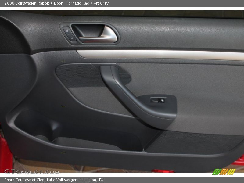 Tornado Red / Art Grey 2008 Volkswagen Rabbit 4 Door