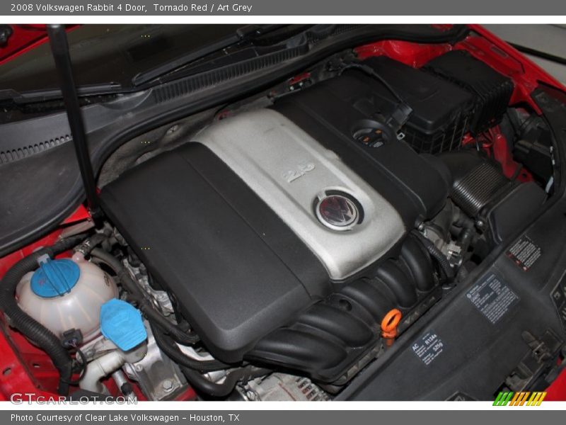 Tornado Red / Art Grey 2008 Volkswagen Rabbit 4 Door