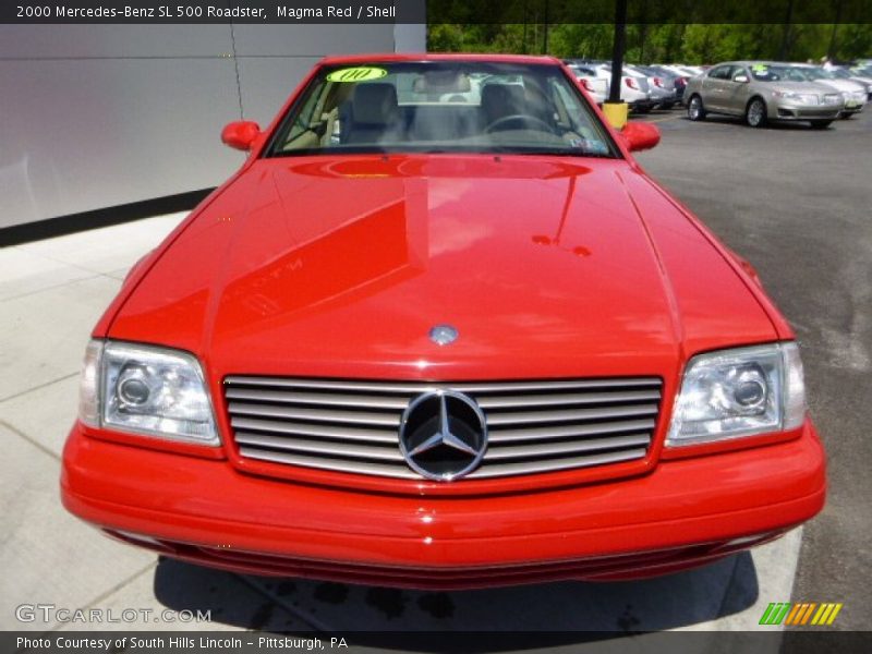 Magma Red / Shell 2000 Mercedes-Benz SL 500 Roadster