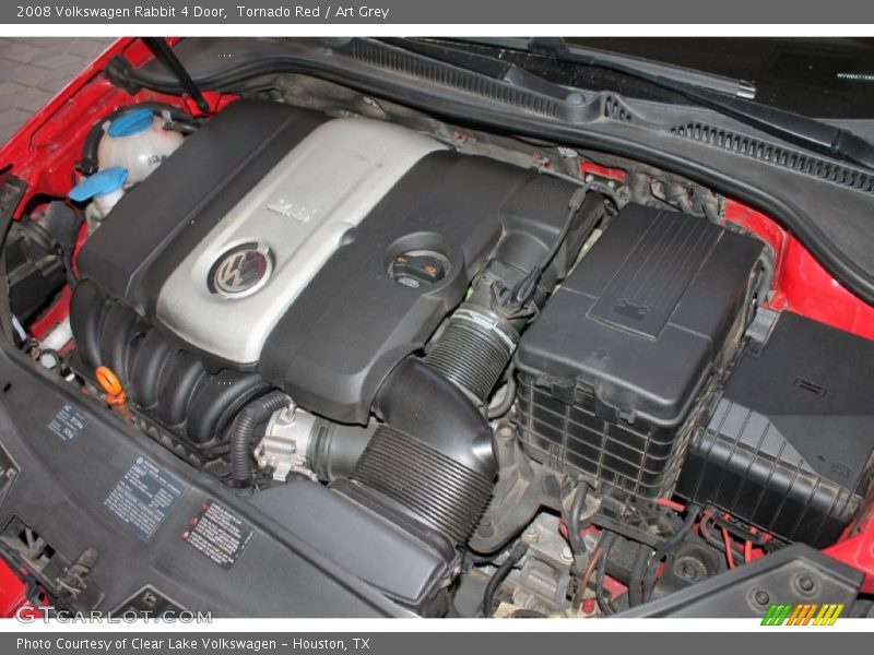 Tornado Red / Art Grey 2008 Volkswagen Rabbit 4 Door