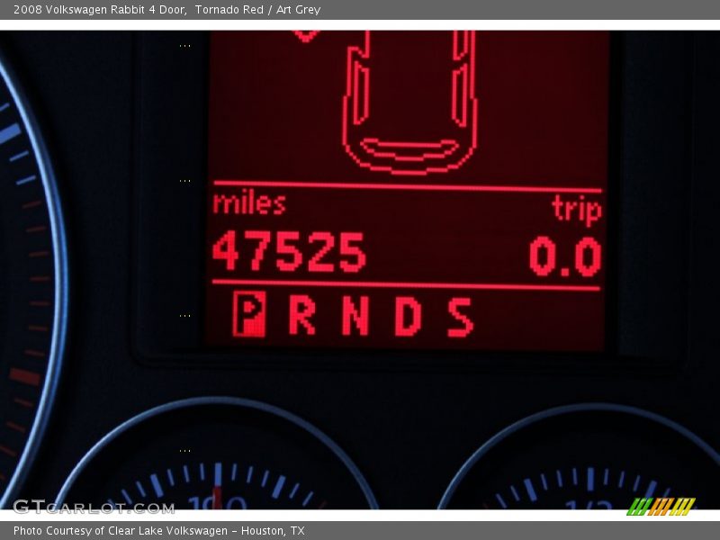 Tornado Red / Art Grey 2008 Volkswagen Rabbit 4 Door