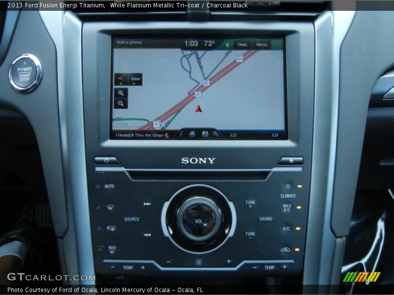 Navigation of 2013 Fusion Energi Titanium