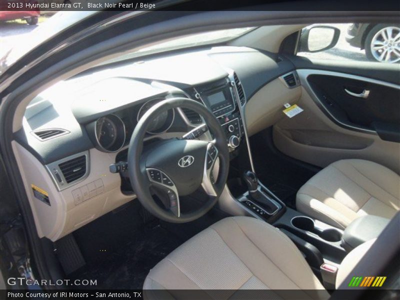 Black Noir Pearl / Beige 2013 Hyundai Elantra GT