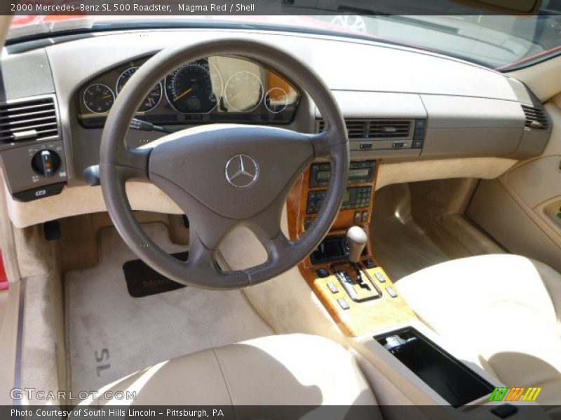 Magma Red / Shell 2000 Mercedes-Benz SL 500 Roadster