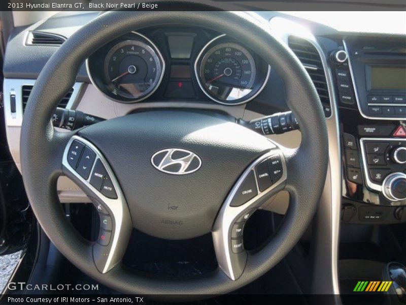 Black Noir Pearl / Beige 2013 Hyundai Elantra GT