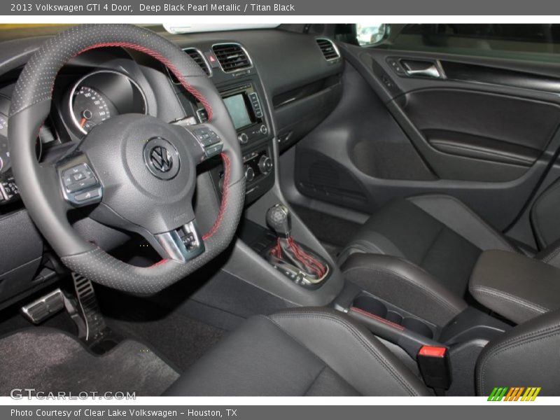 Deep Black Pearl Metallic / Titan Black 2013 Volkswagen GTI 4 Door