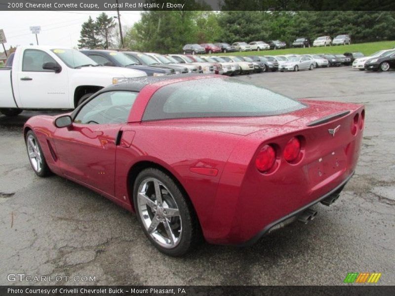Crystal Red Metallic / Ebony 2008 Chevrolet Corvette Coupe