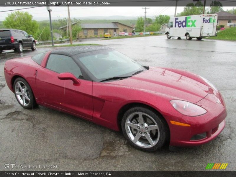 Crystal Red Metallic / Ebony 2008 Chevrolet Corvette Coupe