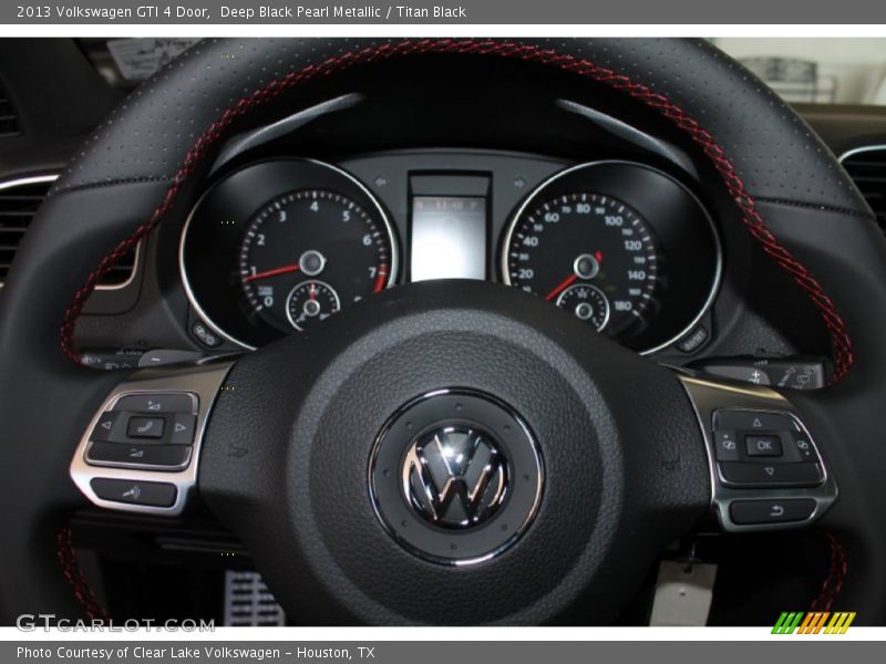 Deep Black Pearl Metallic / Titan Black 2013 Volkswagen GTI 4 Door