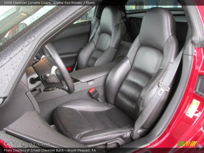 Front Seat of 2008 Corvette Coupe
