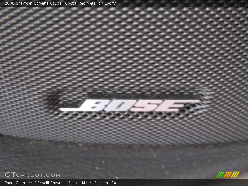 Audio System of 2008 Corvette Coupe