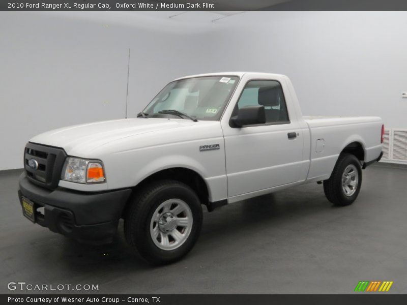 Oxford White / Medium Dark Flint 2010 Ford Ranger XL Regular Cab