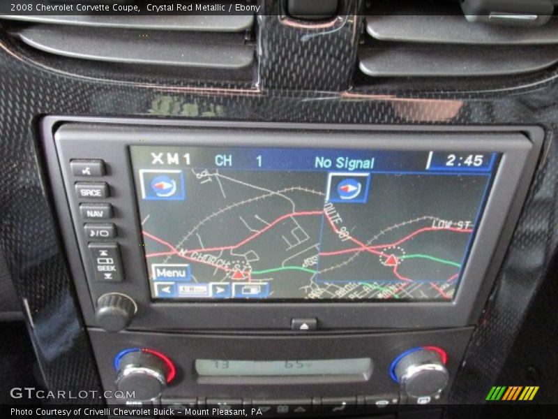 Navigation of 2008 Corvette Coupe