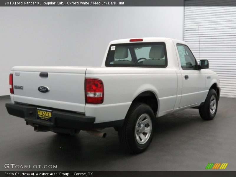 Oxford White / Medium Dark Flint 2010 Ford Ranger XL Regular Cab