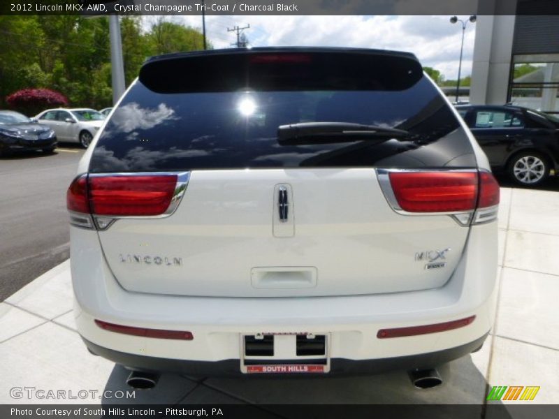 Crystal Champagne Tri-Coat / Charcoal Black 2012 Lincoln MKX AWD