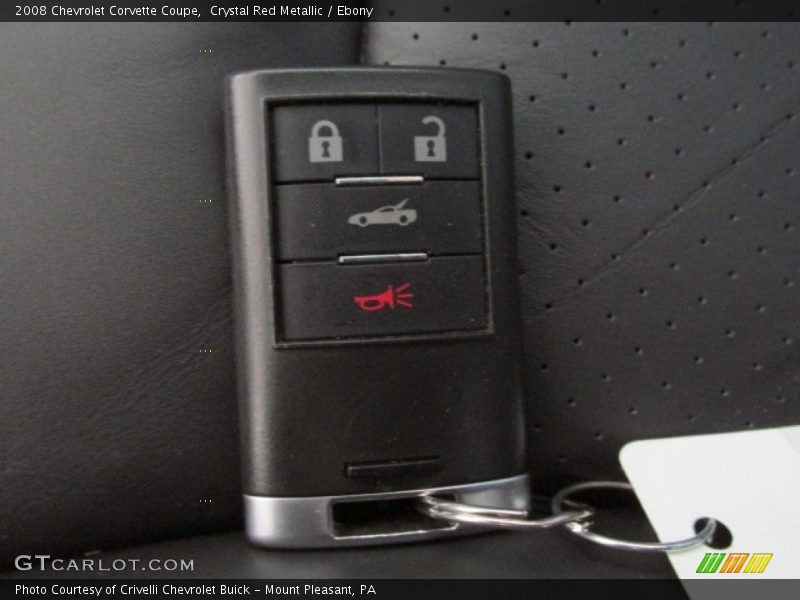 Keys of 2008 Corvette Coupe