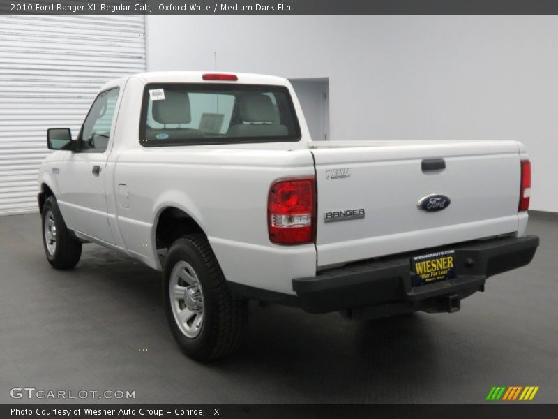 Oxford White / Medium Dark Flint 2010 Ford Ranger XL Regular Cab