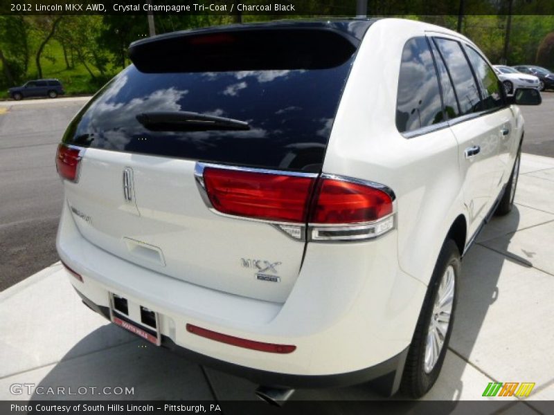 Crystal Champagne Tri-Coat / Charcoal Black 2012 Lincoln MKX AWD