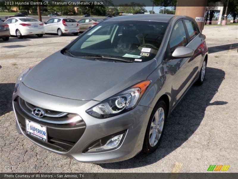 Titanium Gray Metallic / Black 2013 Hyundai Elantra GT