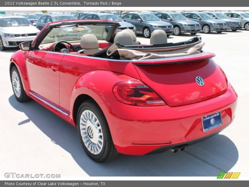 Tornado Red / Beige 2013 Volkswagen Beetle 2.5L Convertible