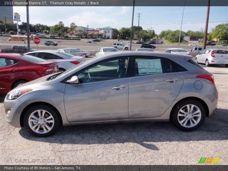 Titanium Gray Metallic / Black 2013 Hyundai Elantra GT