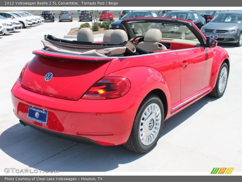 Tornado Red / Beige 2013 Volkswagen Beetle 2.5L Convertible