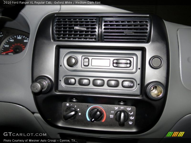 Controls of 2010 Ranger XL Regular Cab