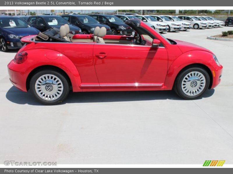 Tornado Red / Beige 2013 Volkswagen Beetle 2.5L Convertible