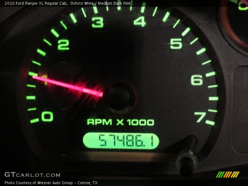 Oxford White / Medium Dark Flint 2010 Ford Ranger XL Regular Cab