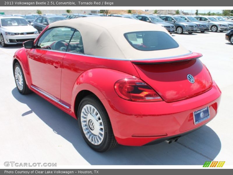 Tornado Red / Beige 2013 Volkswagen Beetle 2.5L Convertible
