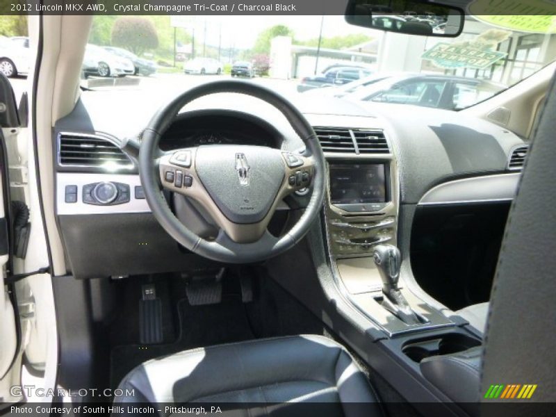 Crystal Champagne Tri-Coat / Charcoal Black 2012 Lincoln MKX AWD