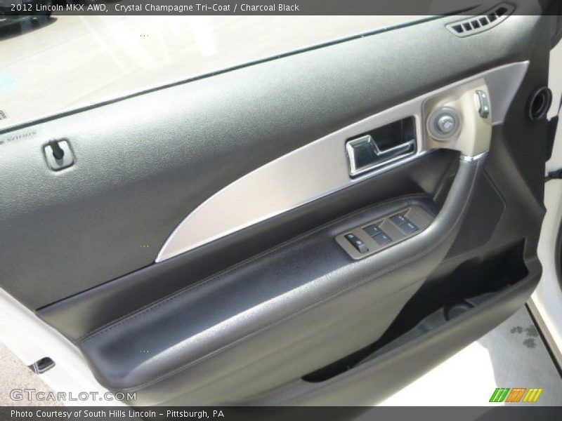 Crystal Champagne Tri-Coat / Charcoal Black 2012 Lincoln MKX AWD