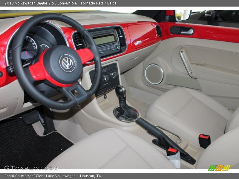 Tornado Red / Beige 2013 Volkswagen Beetle 2.5L Convertible