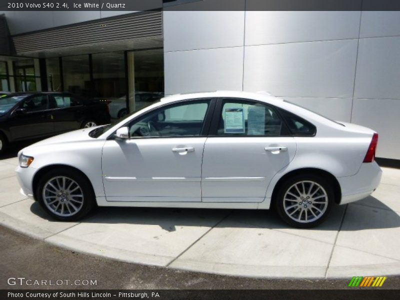 Ice White / Quartz 2010 Volvo S40 2.4i