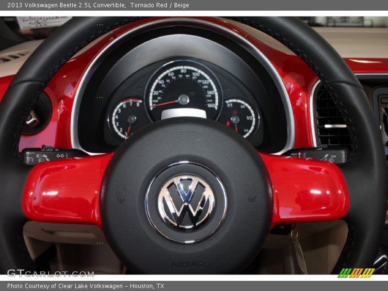 Tornado Red / Beige 2013 Volkswagen Beetle 2.5L Convertible