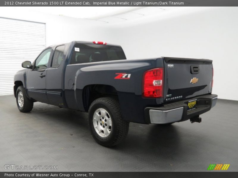 Imperial Blue Metallic / Light Titanium/Dark Titanium 2012 Chevrolet Silverado 1500 LT Extended Cab