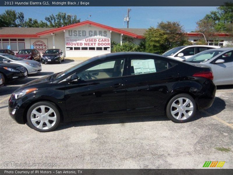 Midnight Black / Beige 2013 Hyundai Elantra GLS