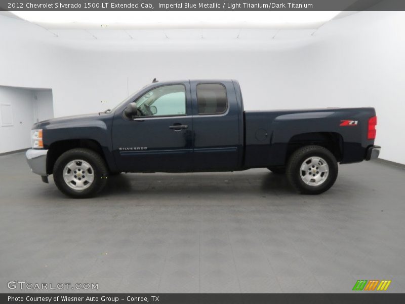 Imperial Blue Metallic / Light Titanium/Dark Titanium 2012 Chevrolet Silverado 1500 LT Extended Cab