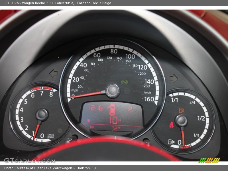Tornado Red / Beige 2013 Volkswagen Beetle 2.5L Convertible