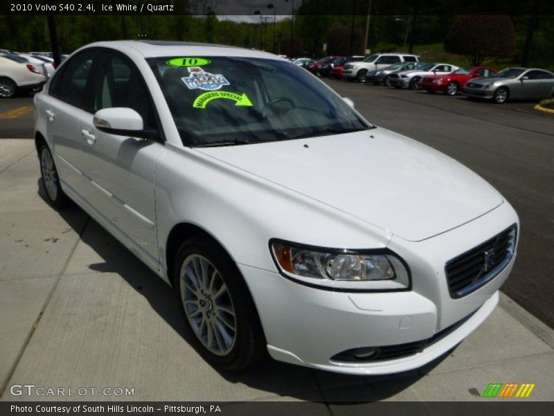 Ice White / Quartz 2010 Volvo S40 2.4i