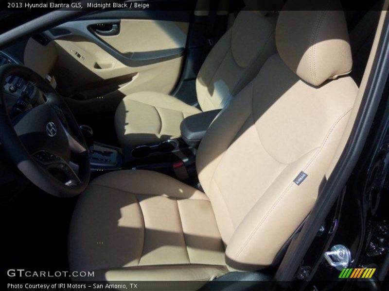 Midnight Black / Beige 2013 Hyundai Elantra GLS