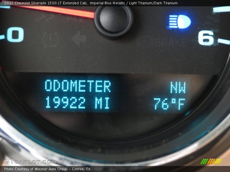 Imperial Blue Metallic / Light Titanium/Dark Titanium 2012 Chevrolet Silverado 1500 LT Extended Cab