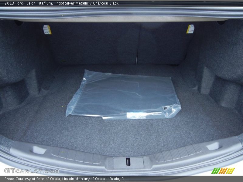 Ingot Silver Metallic / Charcoal Black 2013 Ford Fusion Titanium