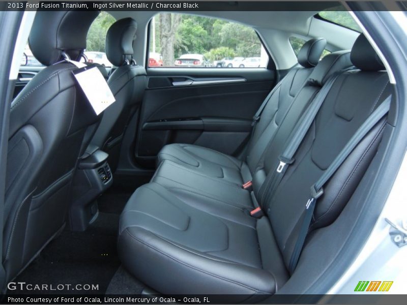 Ingot Silver Metallic / Charcoal Black 2013 Ford Fusion Titanium