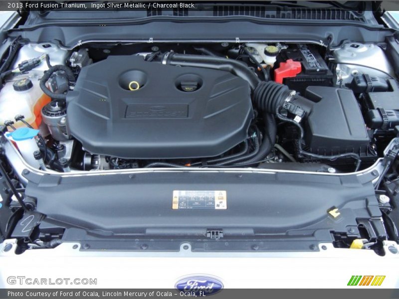 Ingot Silver Metallic / Charcoal Black 2013 Ford Fusion Titanium