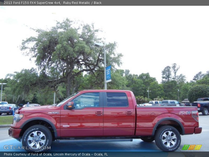 Ruby Red Metallic / Black 2013 Ford F150 FX4 SuperCrew 4x4