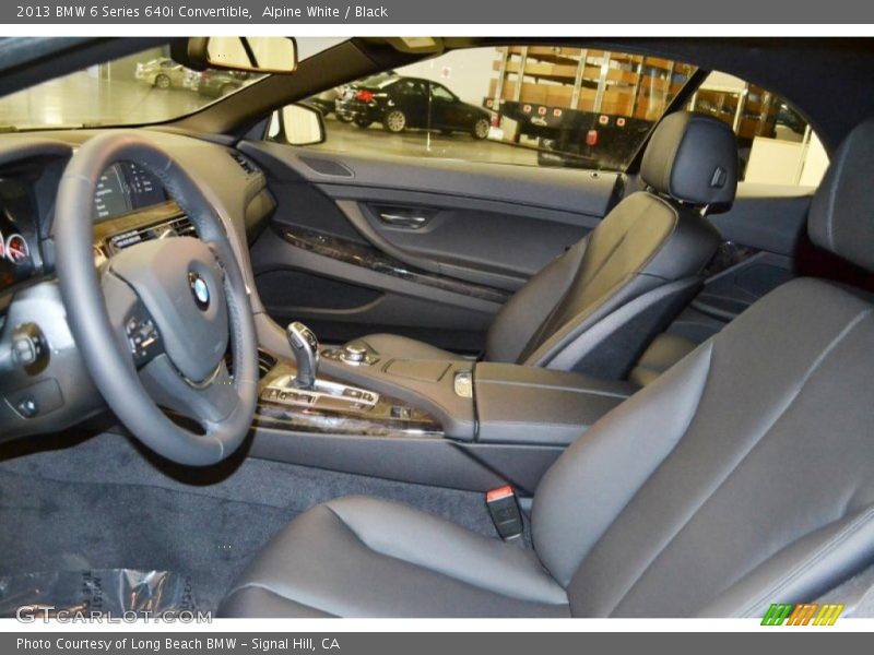 Alpine White / Black 2013 BMW 6 Series 640i Convertible
