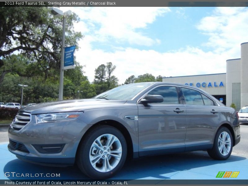Sterling Gray Metallic / Charcoal Black 2013 Ford Taurus SEL