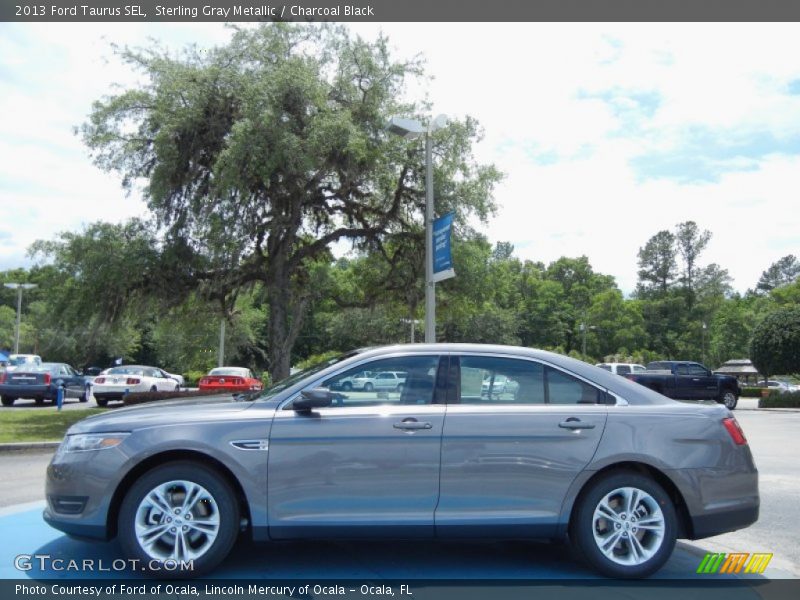 Sterling Gray Metallic / Charcoal Black 2013 Ford Taurus SEL